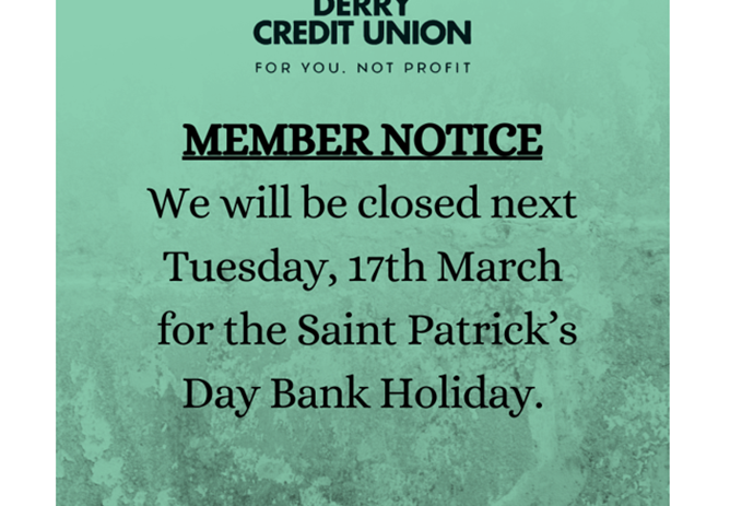 St. Patricks Day Closure