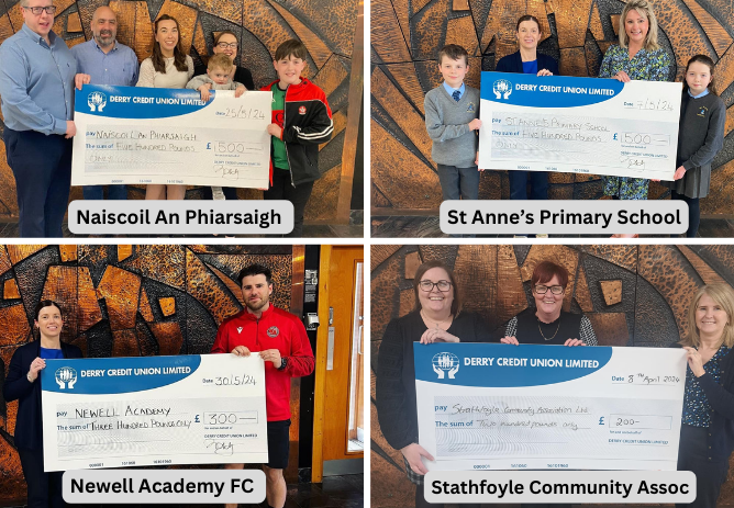 Donations and Sponsorship Cheque Presentations in June